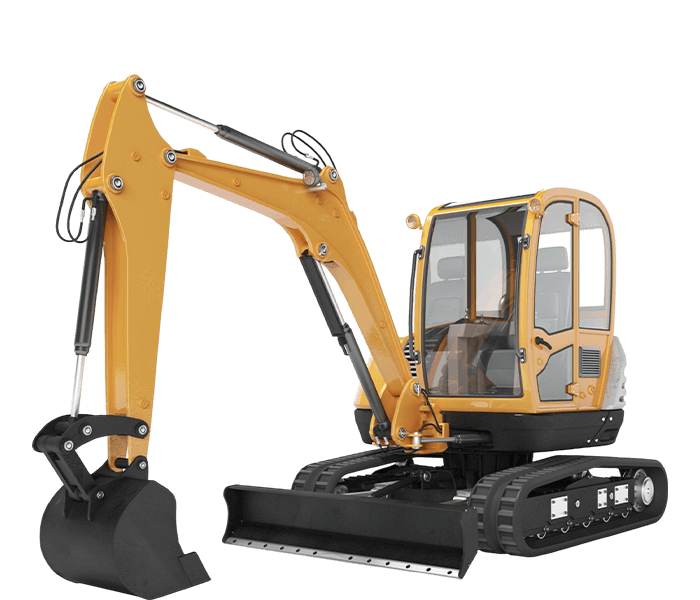 Mini Excavator Cutout